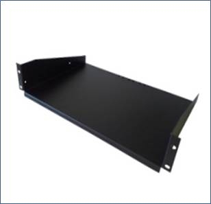 19" shelf, front mounted